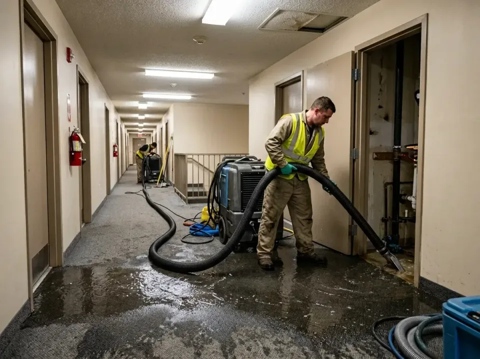 multi-unit-apartment-hallway-f-005 — frequently asked questions, Emergency Burst Pipe Water Extraction & Removal in Manchest…